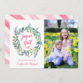 Moderne Joyeux Noël | Carte De Photo De Noël (Devant / Derrière)