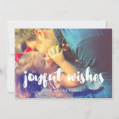 Moderne Joyful voeux carte photo de vacances (Devant)