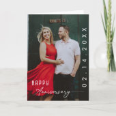 Moderne Jubileum foto met stijlvol script Aankondiging (Voorkant)