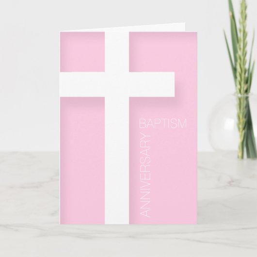 Moderne Jubileum van Baptisme Kies uw kleur GC Kaart (Voorkant)