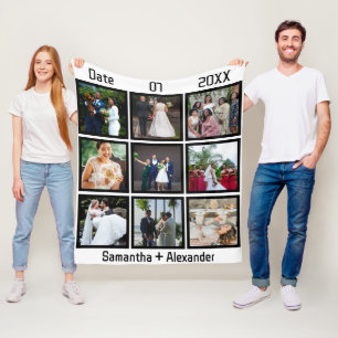 Moderne Jubileum voor aangepaste weddenschappen 9 Fleece Deken
