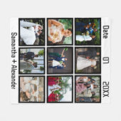 Moderne Jubileum voor aangepaste weddenschappen 9 Fleece Deken (Voorkant (Horizontaal))