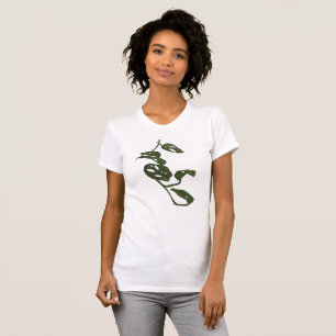 Moderne Jungle Tropische Monstera Andanosii Zwitse T-shirt