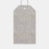 Moderne Jute Cadeaulabel (Achterkant)