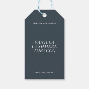 Moderne kaars eenvoudige branding cadeaukaart cadeaulabel