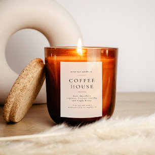 Moderne Kaars Of Voedsel Etiket