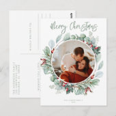 Moderne Kaart kerstpost (Voorkant / Achterkant)