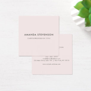 Moderne kaart met Blush roze profiel voor professi