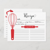 Moderne kaart met briefterende rode whisky met rod (Voorkant / Achterkant)