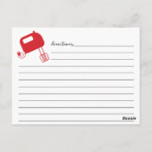 Moderne kaart met briefterende rode whisky met rod (Achterkant)