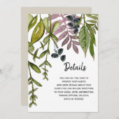 Moderne Kaart met gegevens over het afvuren (Voorkant / Achterkant)