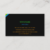 Moderne kaart met productiviteitspijlen omhoog visitekaartje (Achterkant)