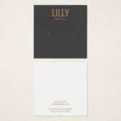 Moderne Kaart met zwarte koolstof voor het oormerk (Voorkant /achterkant)