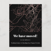 Moderne kaart Nieuwe adresaankondiging (Voorkant)