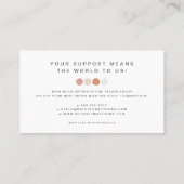 Moderne Kaart van de Korting van het Palet van de  Visitekaartje (Achterkant)