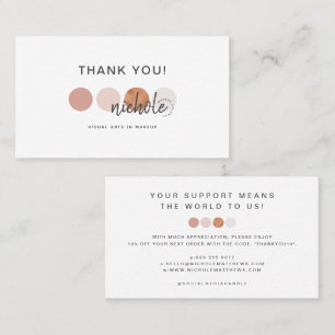 Moderne Kaart van de Korting van het Palet van de  Visitekaartje