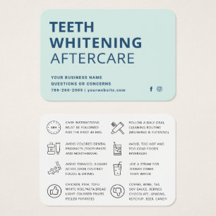 Moderne Kaart van de Twitter Aftercare Instruction