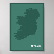 Moderne kaart van ierland / estland | Irish Emeral