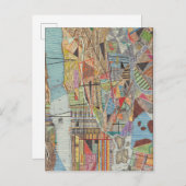 Moderne kaart van New York I (Voorkant / Achterkant)