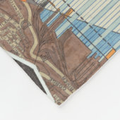 Moderne kaart van New York I Fleece Deken (Hoek)