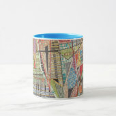 Moderne kaart van New York I Mok (Midden)