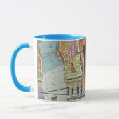 Moderne kaart van New York I Mok (Links)