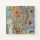 Moderne kaart van New York I Notitieboek (Achterkant)