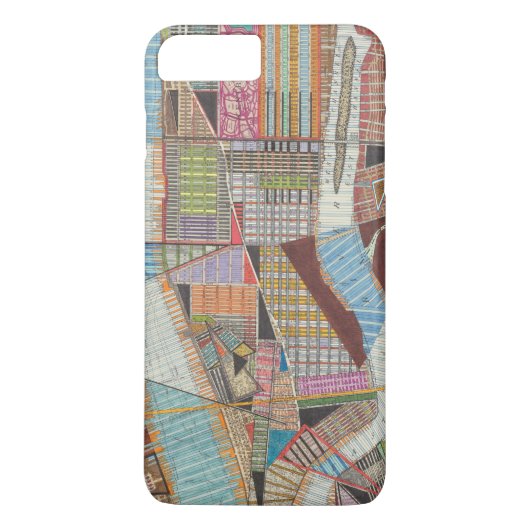 Moderne kaart van New York II Case-Mate iPhone Case (Achterkant)