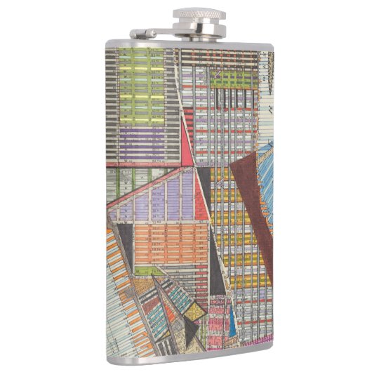 Moderne kaart van New York II Heupfles (Rechts)