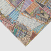 Moderne kaart van New York II Tissuepapier (Detail)
