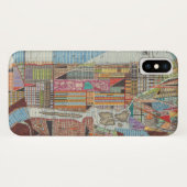 Moderne kaart van New York III Case-Mate iPhone Case (Achterkant (horizontaal))