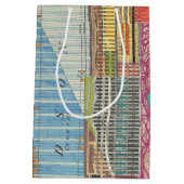 Moderne kaart van New York III Medium Cadeauzakje (Achterkant)