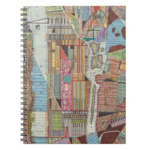 Moderne kaart van New York III Notitieboek