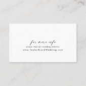 Moderne Kaart voor bruiloft in script (Voorkant)