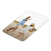 Moderne Kaart voor kerstfeestdag op strand Magneet (Linkerzijde)