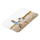 Moderne Kaart voor kerstfeestdag op strand Magneet (Linkerzijde)