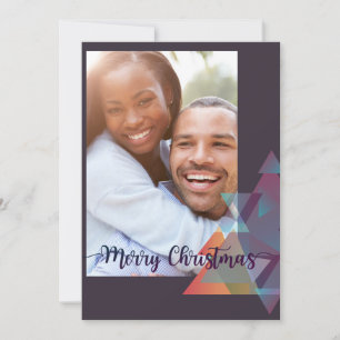 Moderne Kaart voor Kerstmis met foto's - Mauve Pol