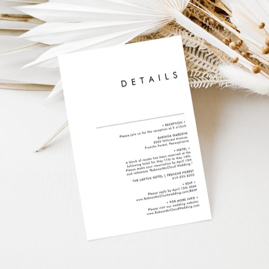 Moderne Kaart voor minimale details