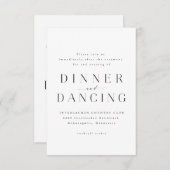 Moderne Kaart voor ontvangst (Voorkant / Achterkant)