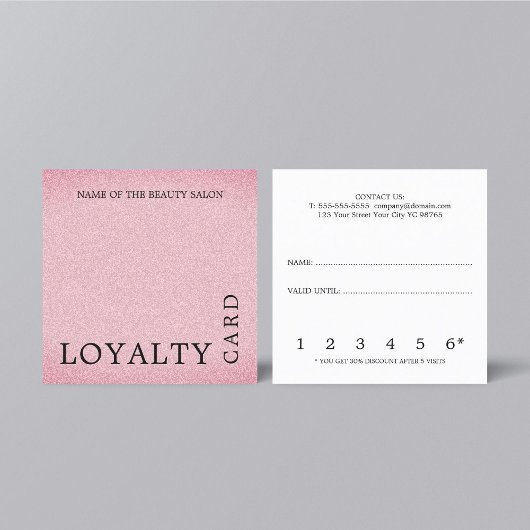 Moderne Kaart voor roze schoonheidsgetrouwheid