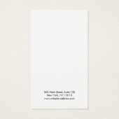 Moderne Kaart voor wit zwart platform met oormerk (Achterkant)