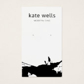 Moderne Kaart voor wit zwart platform met oormerk (Voorkant)