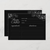 Moderne Kaart voor zwarte en witte toneelschoeisel (Voorkant / Achterkant)