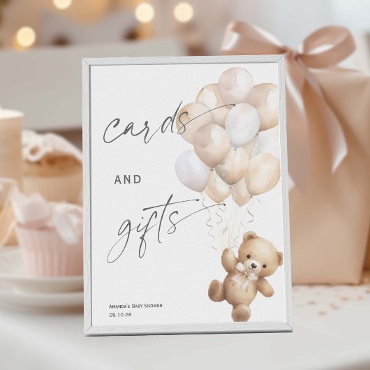 Moderne Kaarten en geschenken Barly wachten Gender Poster