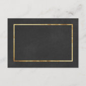 Moderne Kaarten voor deco Gold en zwart huwelijk i (Achterkant)