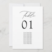 Moderne kaarten voor rondetafelzitjes (Achterkant)