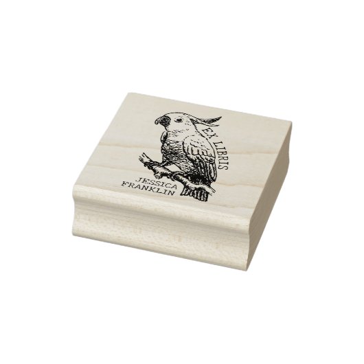 Moderne Kaketoe, Bibliotheek Ex Libris Boek  Rubberstempel (Stempel)