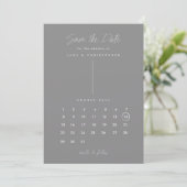 Moderne kalender save the date (Staand voorkant)