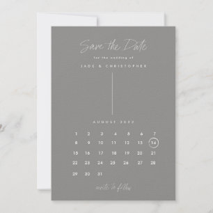 Moderne kalender save the date