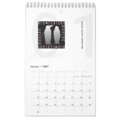 Moderne kalender uit het midden van de eeuw (Jan 2027)